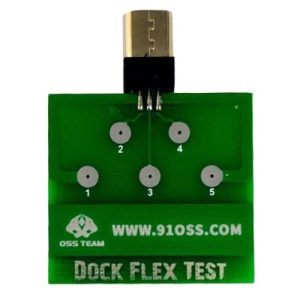 تستر سوکت شارژ Micro USB Dock Flex Test ابزار حرفه‌ای برای عیب‌یابی فلت و سوکت شارژ موبایل، بدون نیاز به لحیم‌کاری و باز کردن برد.