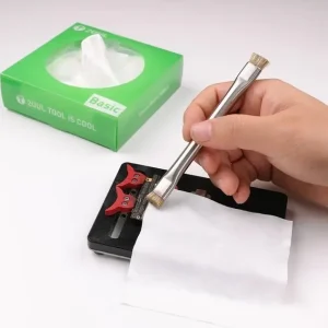 دستمال تمیزکننده میکروفایبر 2UUL CL02 با بافت نرم و بدون پرز، مناسب پاکسازی صفحهنمایش، لنز دوربین و قطعات حساس الکترونیکی بدون خط و خش.